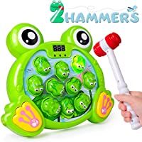 Rolimate Juego Interactivo Whack A Frog Cumpleaños 2 3 4 5 6 7 años Actividades para niños y niñas Juegos Juguete con 2…